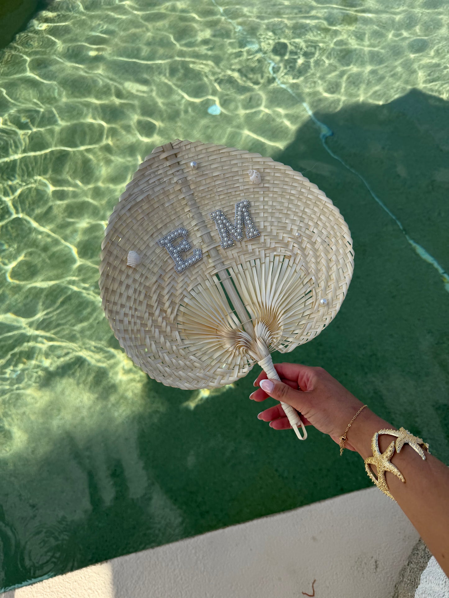 Personalised Fan with Embellishment