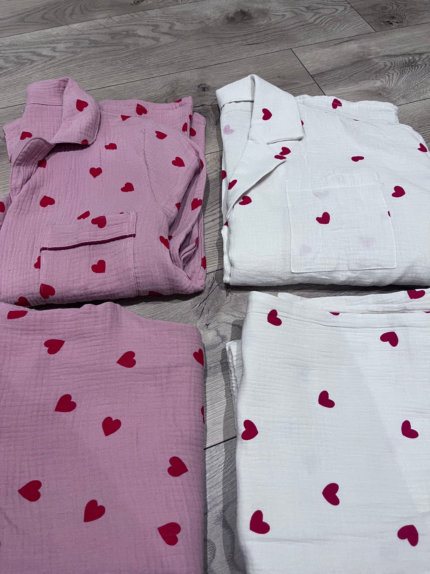 Valentines Inspired Linen PJS Set