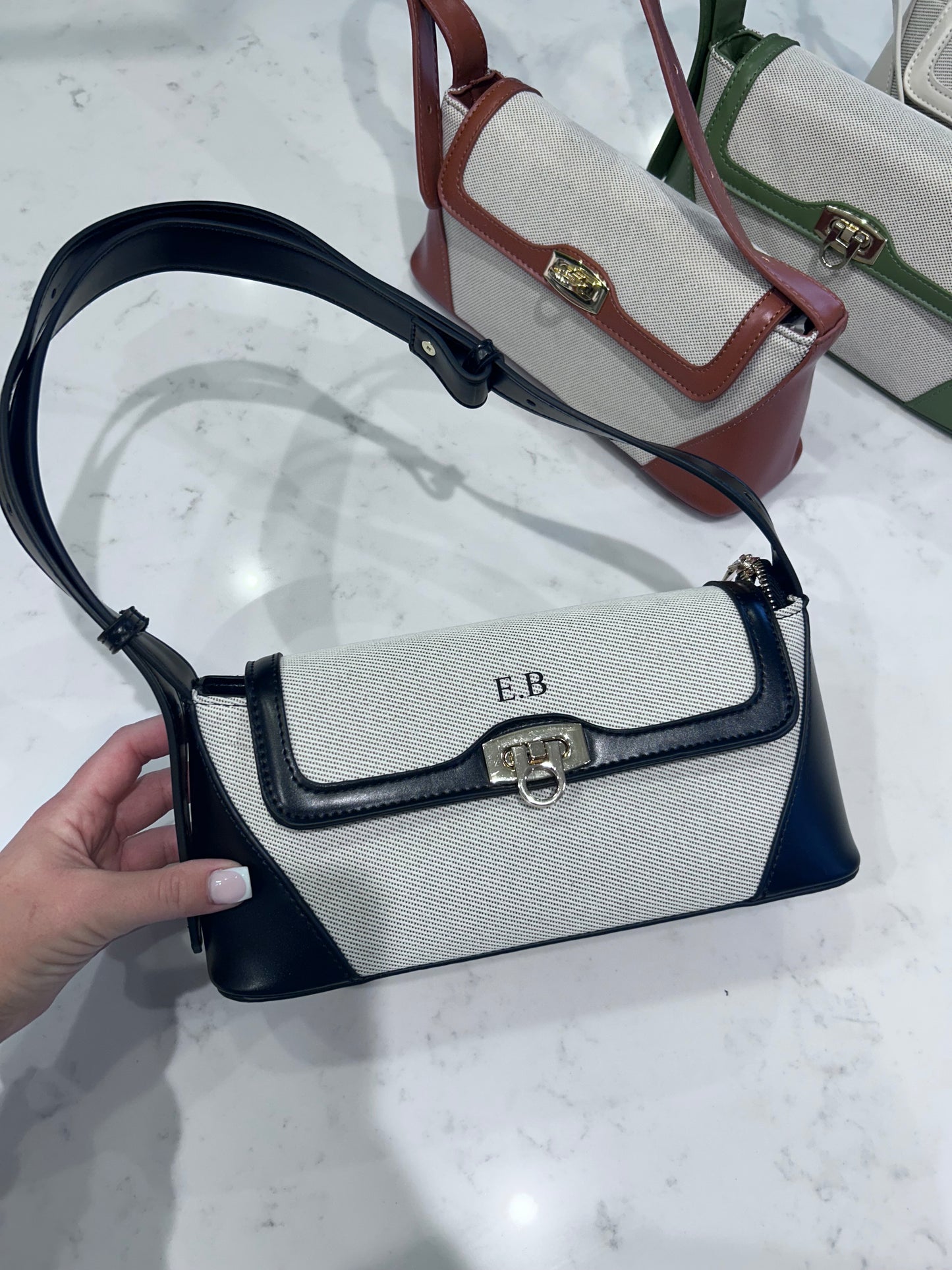 Luxury Personalised PU Shoulder Bag