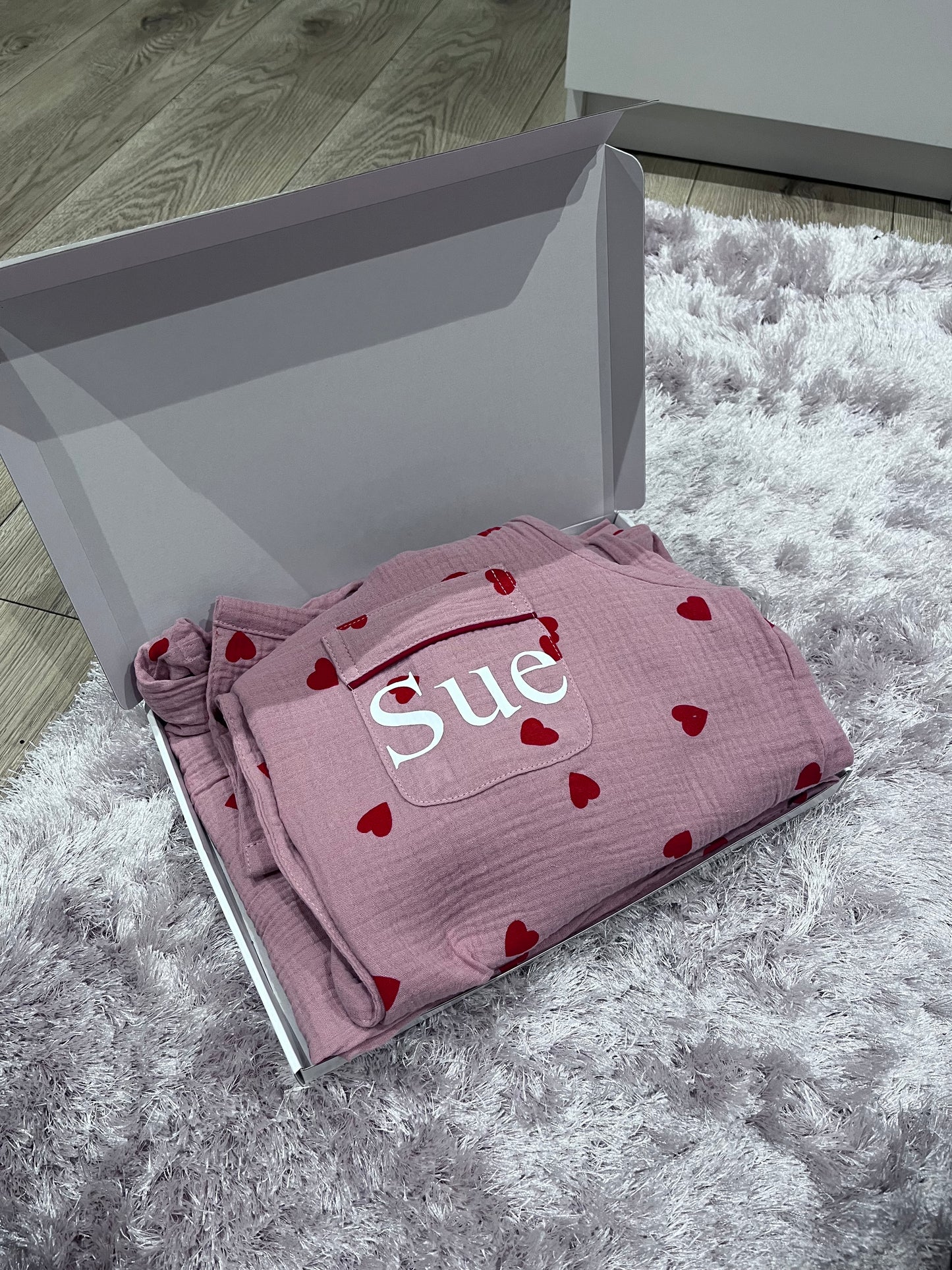 Valentines Inspired Linen PJS Set