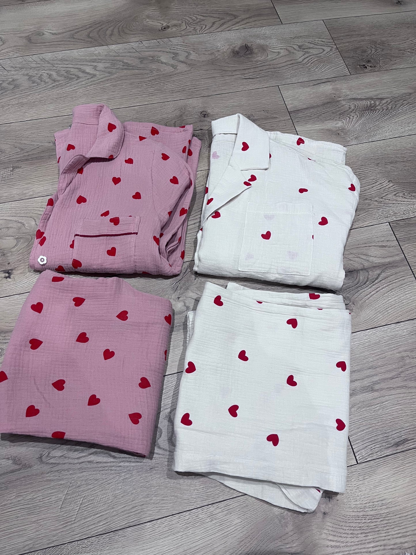 Valentines Inspired Linen PJS Set