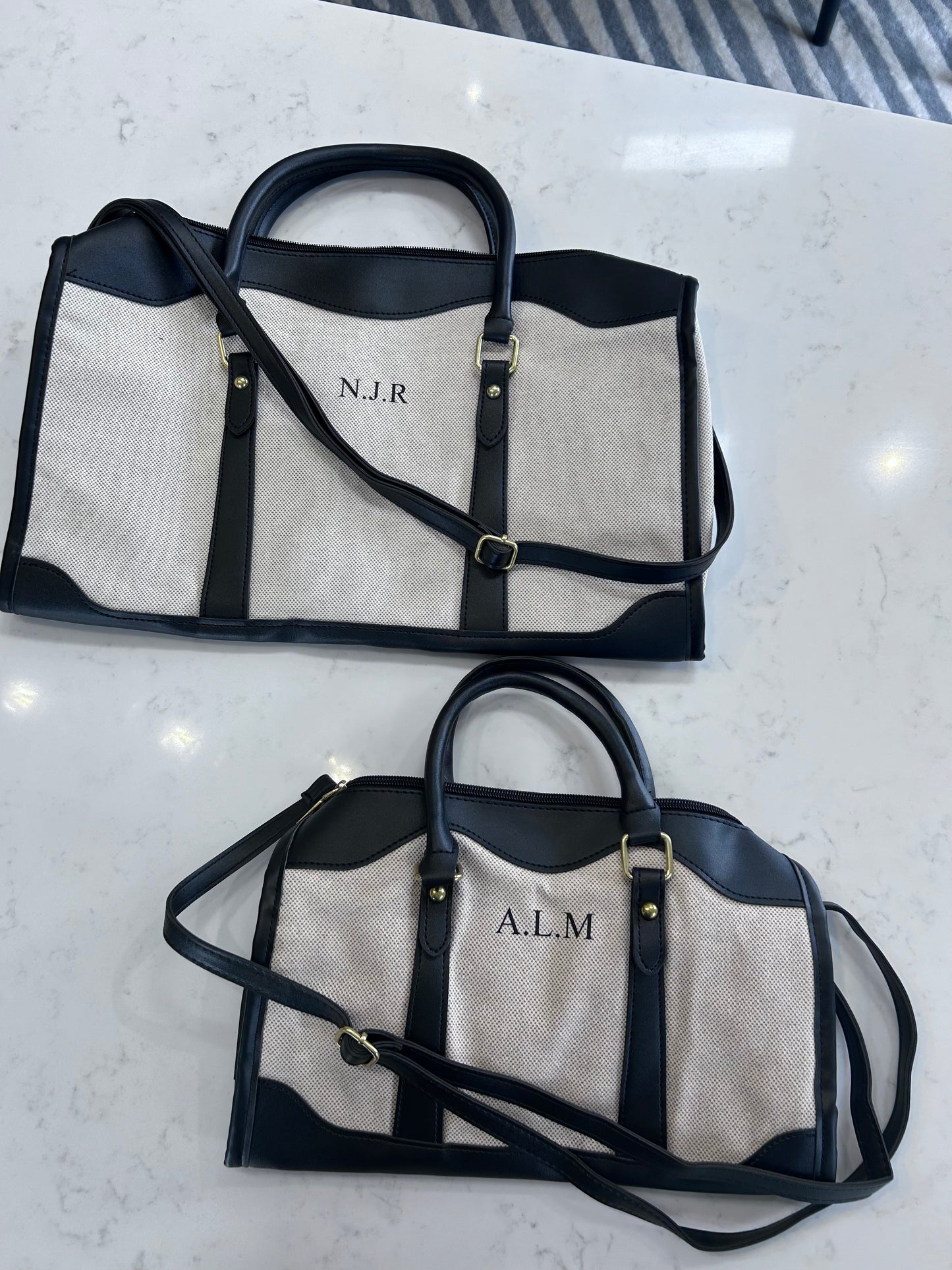 Large Personalised Luxury Leather Bag