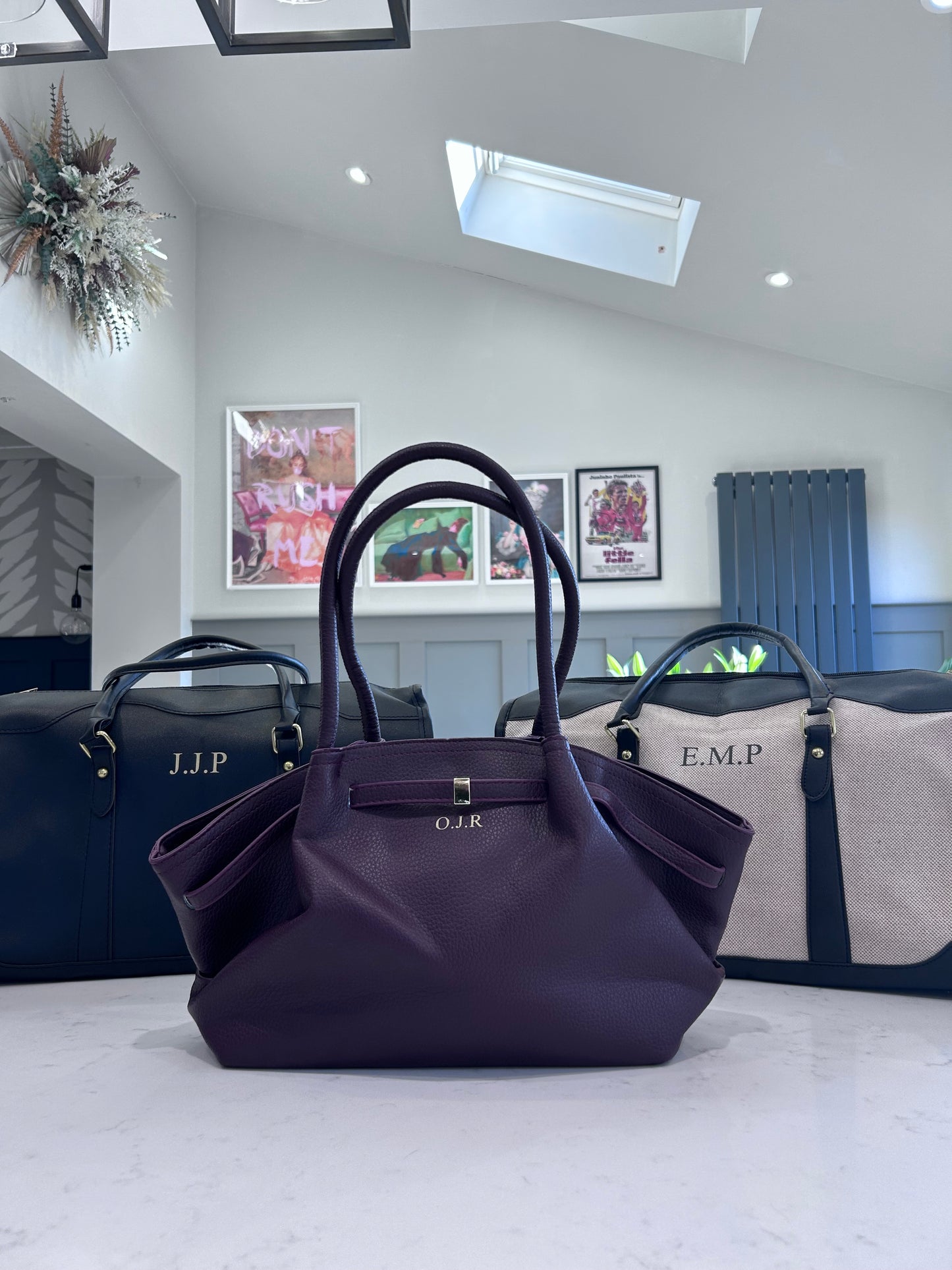 Leather Shoulder Tote Bag