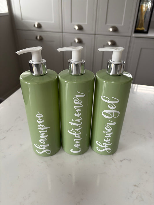 Set of 3 personalised bottles