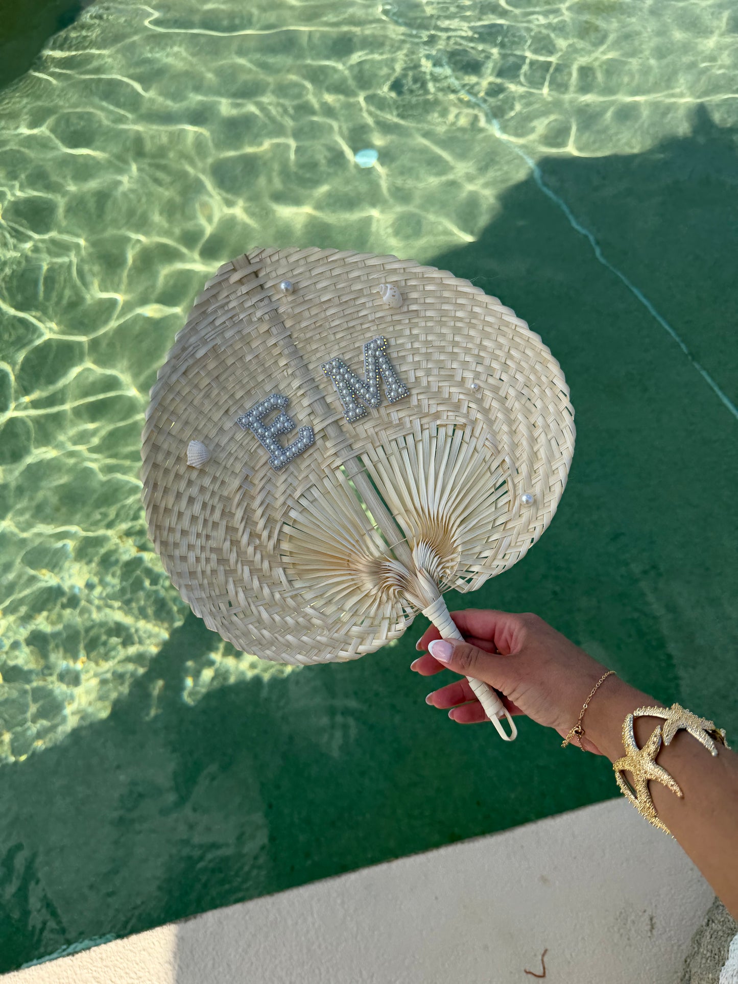 Personalised Fan with Embellishment