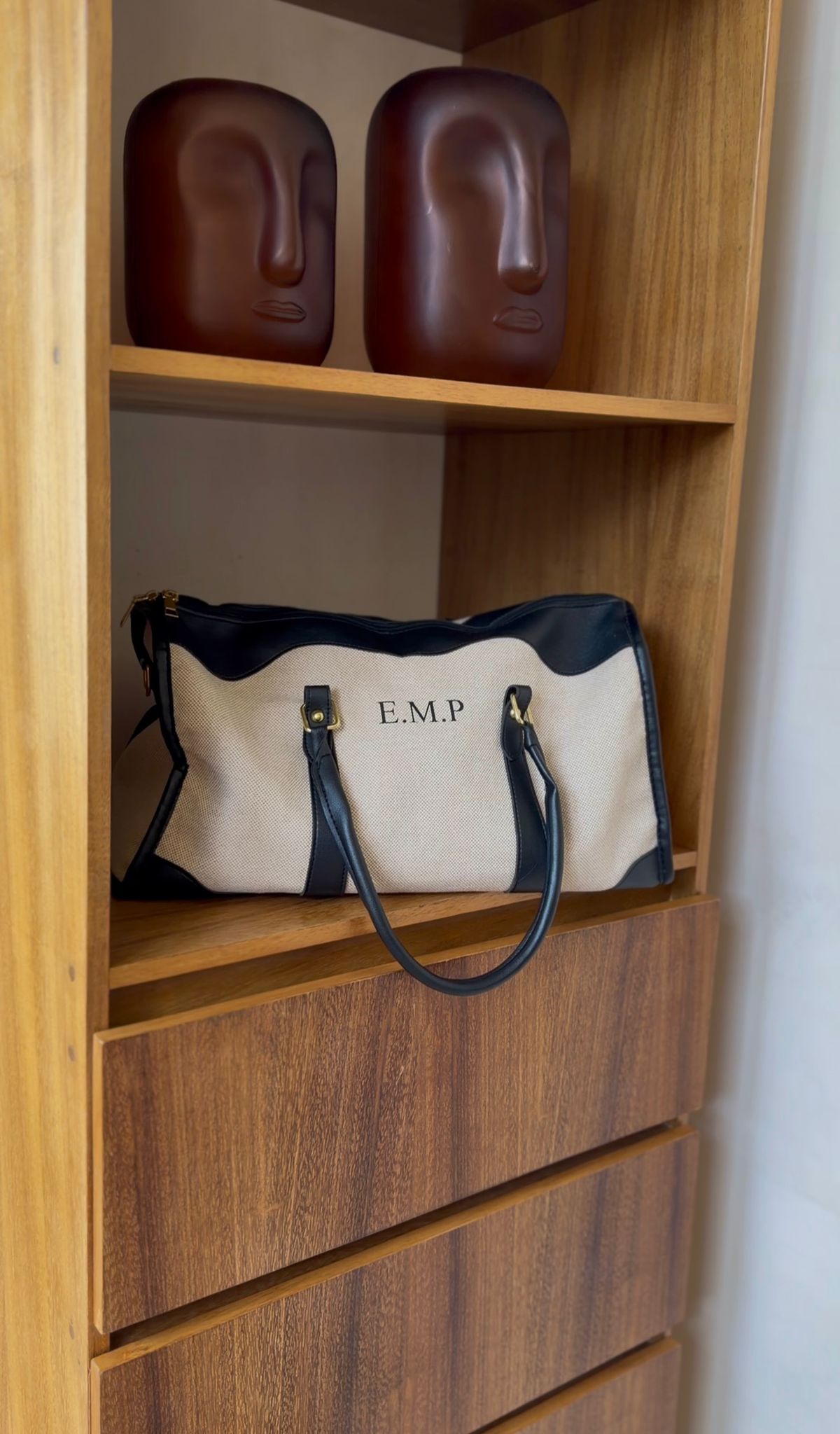 Large Personalised Luxury Leather Bag