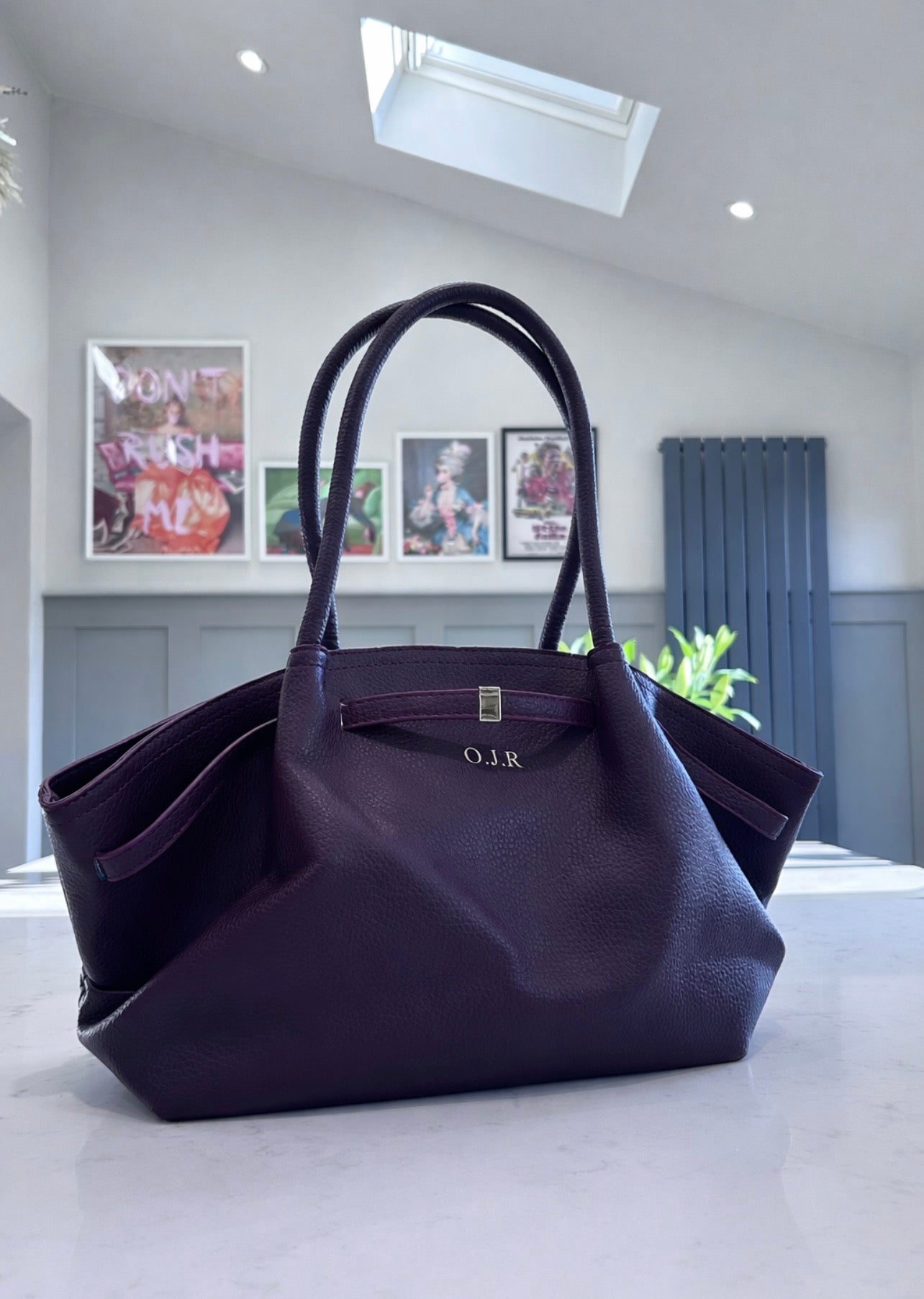 Leather Shoulder Tote Bag
