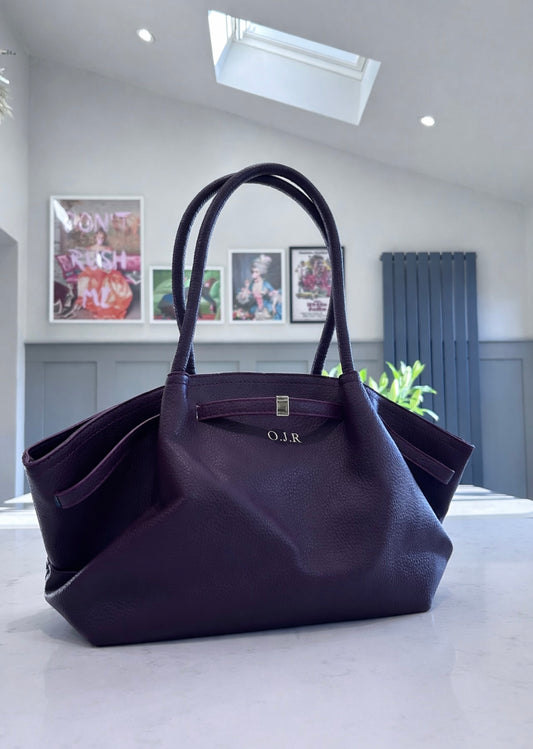 Leather Shoulder Tote Bag